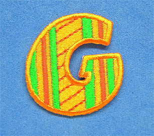Bügelmotiv Stickerei bunt G